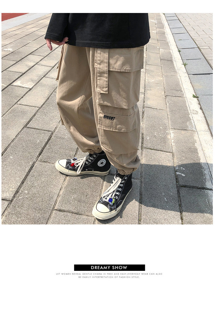 Hip-hop Boys' Loose Overalls Hip-hop Boys' Loose Overalls
